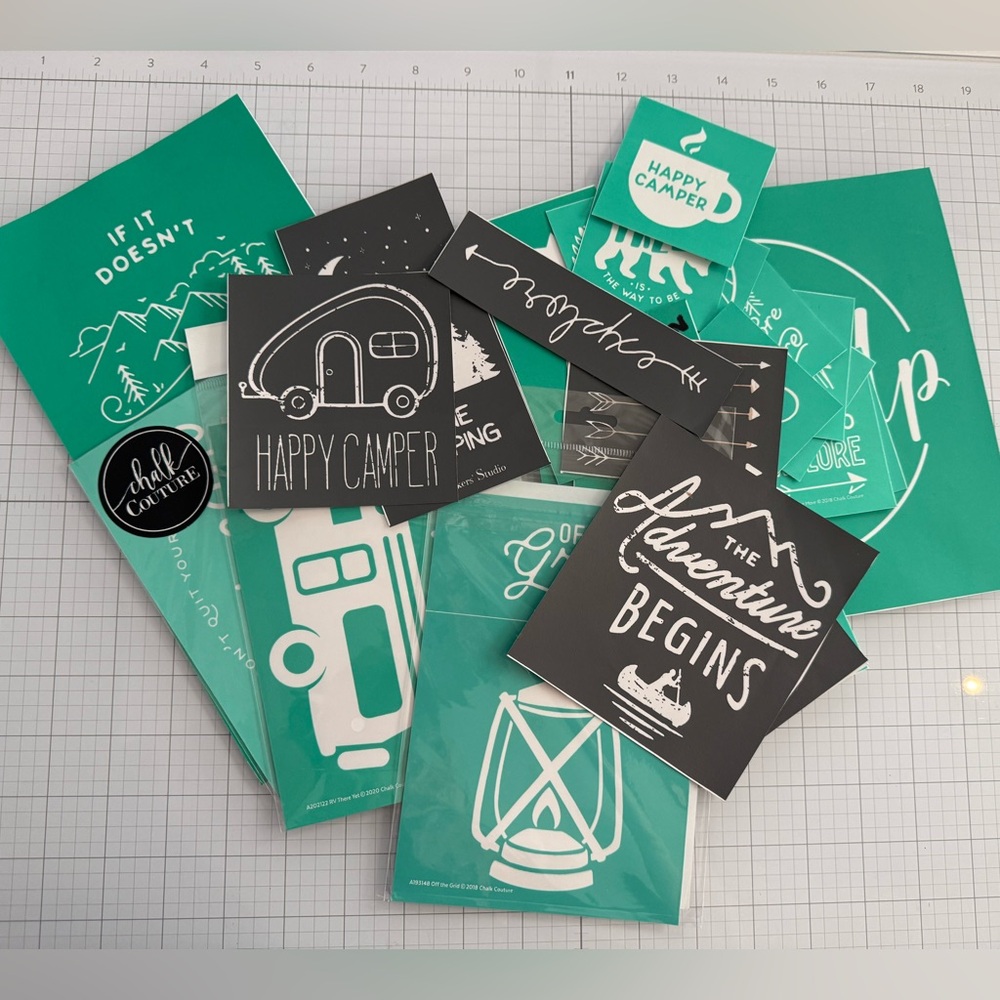 Chalk Couture & A Maker’s Studio Travel Themed Silk Screen Stencils DIY Decor